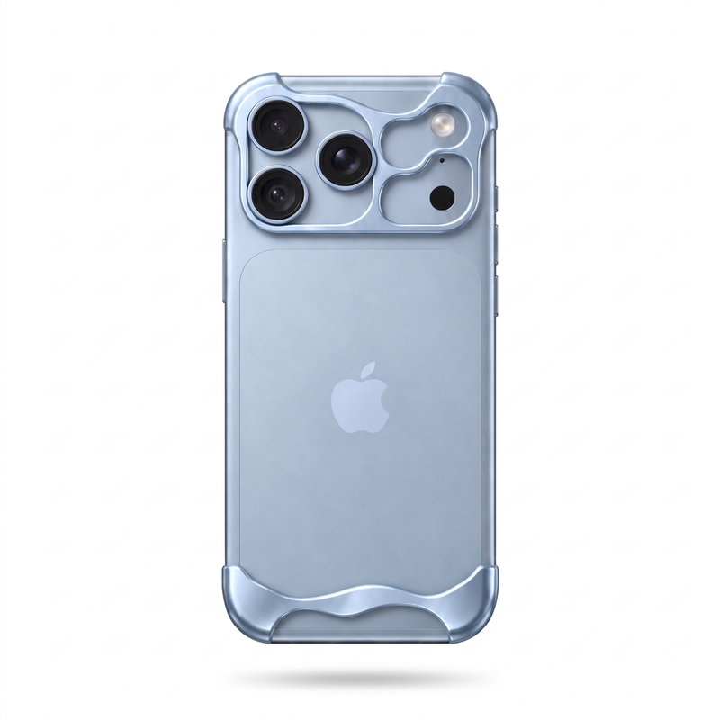 Coque Métal KOKKZ – iPhone 18 Pro / 18 Pro Max – Bleu