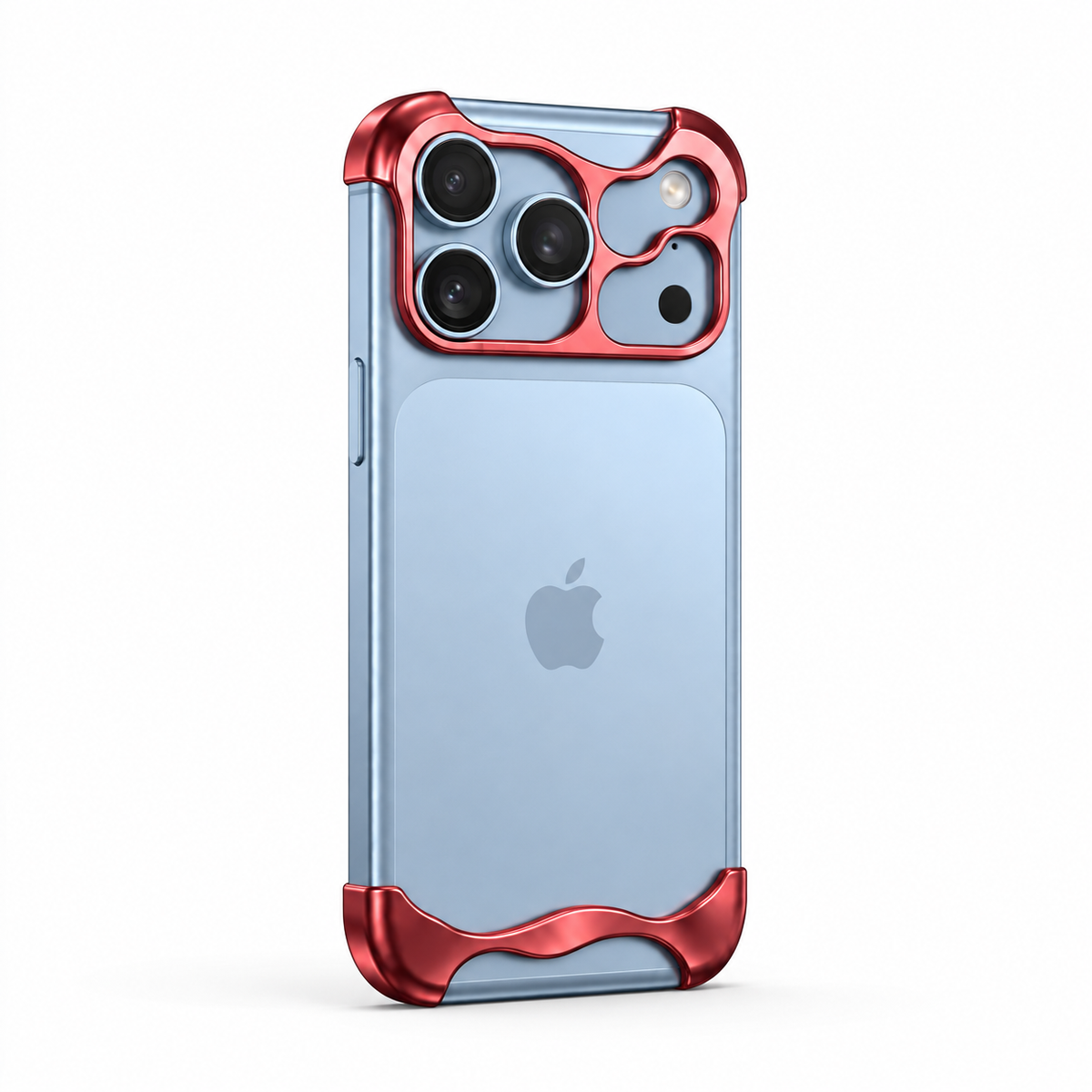 Coque Métal KOKKZ – iPhone 18 Pro / 18 Pro Max – Rouge