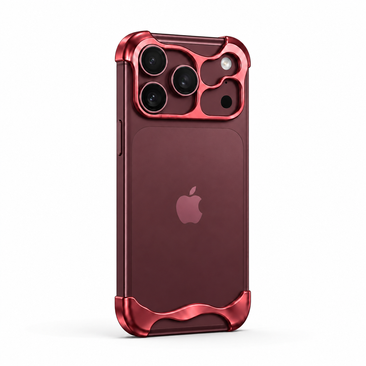 Coque Métal KOKKZ – iPhone 18 Pro / 18 Pro Max – Rouge