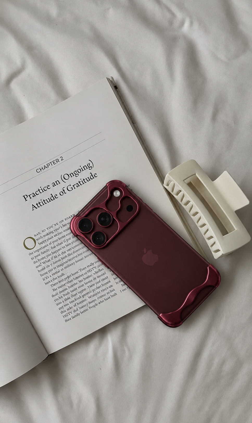 Coque Métal KOKKZ – iPhone 18 Pro / 18 Pro Max – Rouge
